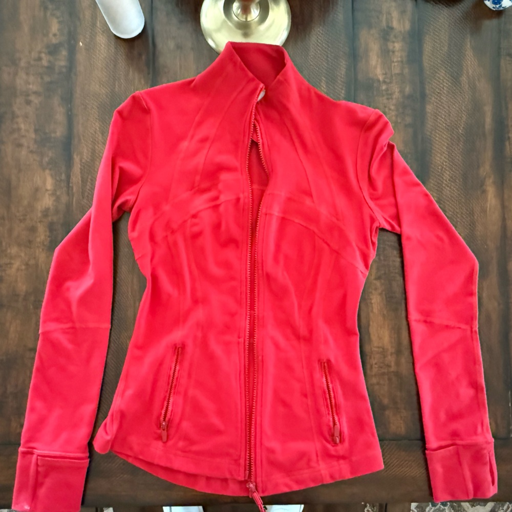 Lululemon Define Jacket Luon red size 4
